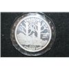 Image 1 : 2001 Vermont State Quarter Replica Silver Round; .999 Fine Silver 1 Oz.