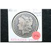 Image 1 : 1893-CC Silver Morgan $1; V.K. Initials Carved in Face