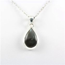 27.5ctw Golden Rainbow Silver Pendant