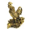 Image 1 : Brass Rooster w/ Ruyi & Coin?Represents a Happy Family
