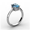 Image 1 : Topaz 1.10 ctw Ring14kt White Gold