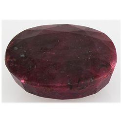 Ruby 282ct Loose Gemstone 40x35mm Oval Cut