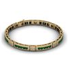 Image 1 : Emerald 2.56 ctw & Diamond Bracelet 14kt W OR Y Gold
