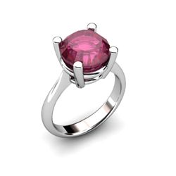 Ruby 4.50ctw Ring 14kt White Gold