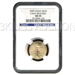 Certified $10 American Gold Eagle 2009 MS70 NGC