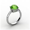 Image 1 : Peridot 2.00 ctw Ring14kt White Gold