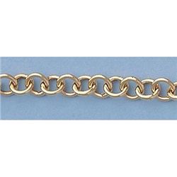 Pure Gold 7  14k Gold-Yellow Rd Links Heart Bracelet 8g