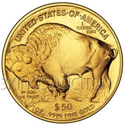 One Ounce 2009 Gold Buffalo Coin Uncirculated