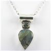 Image 1 : 32.ctw Golden Rainbow Silver Pendant