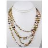 Image 1 : 154.88ctw Freshwater Multi-Color Pearl Necklace