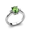 Image 1 : Tourmaline 1.18 ctw Diamond Ring 14kt White Gold