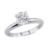 Image 1 : 0.25 ct Round cut Diamond Solitaire Ring, G-H, I