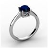 Image 1 : Sapphire 1.05 ctw Ring 14kt White Gold
