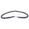 Image 2 : 189.31ctw Natural Multi-Color Rondelles Necklace