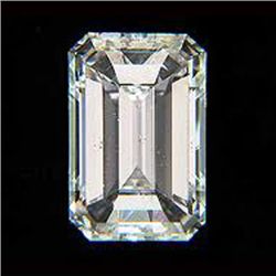 GIA 1.00ctw Certified Emerald Brilliant Diamond F,VVS2