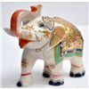 Image 1 : Marble UpTrunk Elephant w/ Gold Plated Design 5in.x6in.