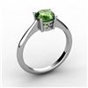 Image 1 : Tourmaline 0.75 ctw Ring 14kt White Gold