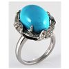 Image 1 : Genuine Turguiose 7.51ctw Diamond Ring 14kt 6.39g