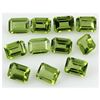 Image 1 : Peridot 17.19 ctw Loose Gemstone 8x6mm Emerald Cut