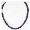 Image 1 : 217.72ctw Natural Multi-Color Rondelles Necklace