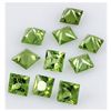 Image 2 : Peridot 10.75 ctw Loose Gemstone 6x6mm Princess Cut