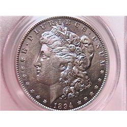 1894-O Morgan Dollar AU50 Clnd Reverse PCGS