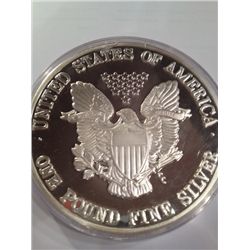 1998 One Troy Lb (16 Troy Oz) .999 Pure Silver American Eagle