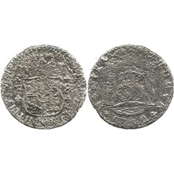 Mexico City, Mexico, pillar 8 reales, Philip V, 1732F, very rare first date of series.