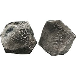 Mexico City, Mexico, cob 8 reales, Philip V, assayer not visible.