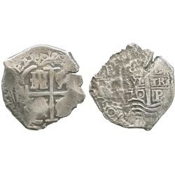 Potosi, Bolivia, cob 8 reales, 1670E.