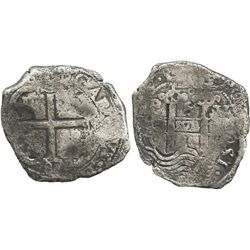 Potosi, Bolivia, cob 8 reales, 1680V.