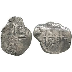 Potosi, Bolivia, cob 4 reales, 1728(M).