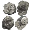Image 1 : Lot of 2 small clumps of 3 small cobs each, all worn and unidentifiable.