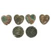 Image 1 : Lot of 3 miscellaneous brass/pewter British tokens/medal.