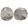 Image 1 : Potosi, Bolivia, cob 8 reales, Philip IV, assayer TR (small, probably 1640s).