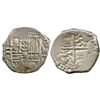 Image 1 : Granada, Spain, cob 2 reales, Philip III, assayer M above mintmark G to right, OMN(IVM) in obverse l