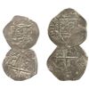 Image 1 : Lot of 2 Seville, Spain, small cobs of Philip II-III: 2R assayer B below S to left, (O)MNIVM in lege