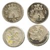 Image 1 : Lot of 2 Potosi, Bolivia, 1/4R, Charles IV, 1799 and 1802.