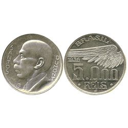 Brazil, 5000 reis, 1936, Santos Dumont commemorative.