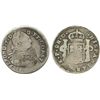 Image 1 : Pasto, Colombia, bust 2 reales, Ferdinand VII (bust of Charles IV), 1822O, dot after CONST, scarce.