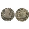 Image 1 : Bogota, Colombia, bust 1 real, Ferdinand VII (bust of Charles IV), 1812JF, re-engraved bust.