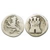 Image 1 : Bogota, Colombia, 1/4 real, anepigraphic issue with bust-era castle and lion (Charles III or IV).