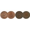 Image 1 : Lot of 2 Colombian (struck in London) copper 1/2 decimos de real (1847 and 1848).