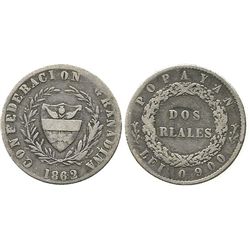 Popayan, Colombia, 2 reales, 186/52.