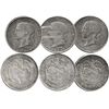 Image 1 : Lot of 3 Medellin, Colombia, 5 decimos: 1878/4, 1879/4 (pointed 9) and 1882.