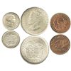 Image 1 : Lot of 3 Colombia miscellaneous minors: 50 centavos 1892 Columbus (small bust); 10c 1897; and copper