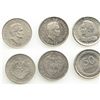 Image 1 : Lot of 3 Colombia 50 centavos: 1912, 1932 and 1947/6.