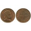 Image 1 : Ethiopia (struck in Paris), copper 1/100 birr (matonya), Menelik II, EE 1889 (1906).