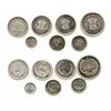 Image 1 : Lot of 7 Guatemala minors of the 1870s: 2R 1873P; 1R 1872P, 1874P and 1878; 1/2R 1878 (2); and 1/4R 