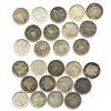 Image 1 : Lot of 13 Guatemala 2R / 25c: 2R 1879D and 1881E (3); 25c 1881E (3), 1889, 1890 (2) and 1893 (3).